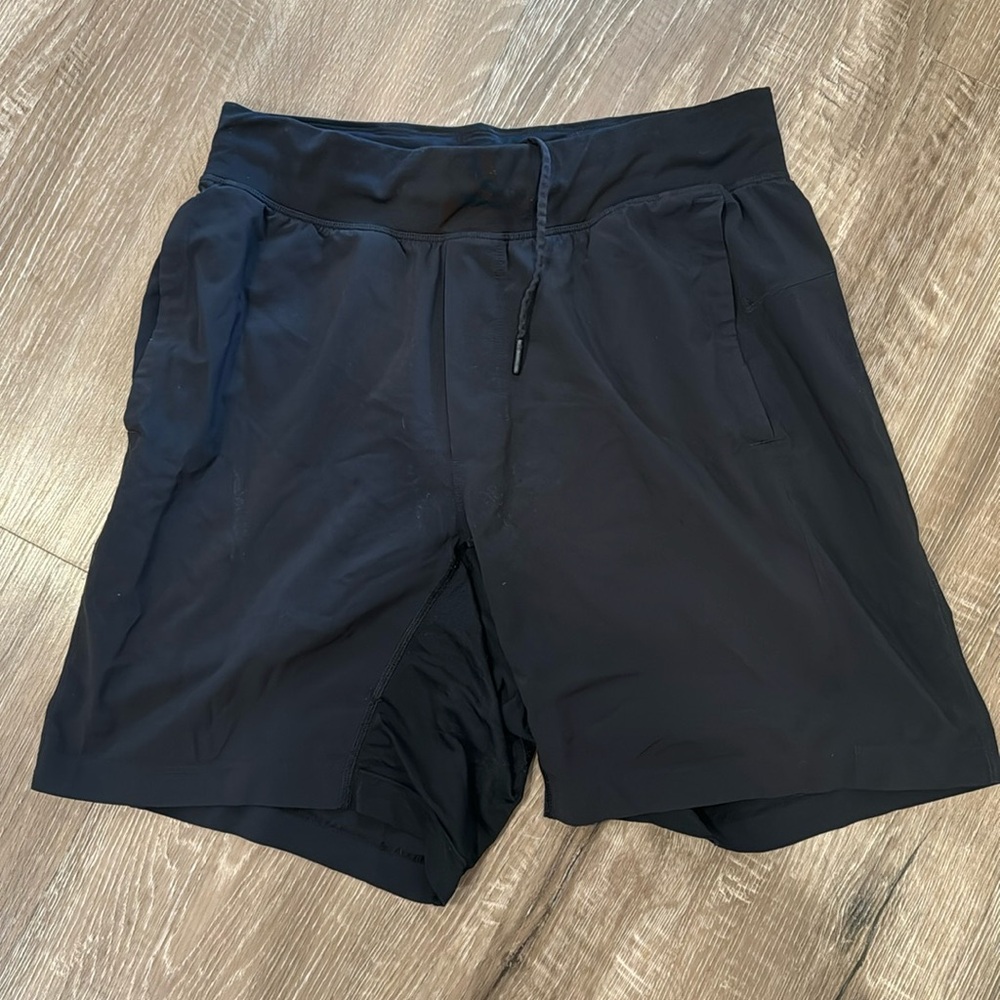 Lululemon 7in Inseam T.H.E Linerless Shorts (Black, Size: S)